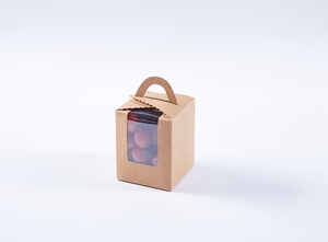 Lấy đi Hộp thực phẩm lớp bánh nâu kraft hộp giấy trong suốt Hộp sô cô la - Product Image 6