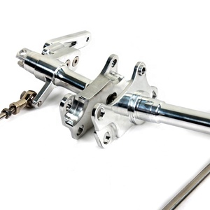 Conjuntos traseros de palanca de aluminio con superficie plateada, Control de pie para Harley sportster 1991-2003, 883 - Product Image 3