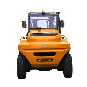 Truk Forklift Diesel Medan Berat 4WD 3.5 Ton