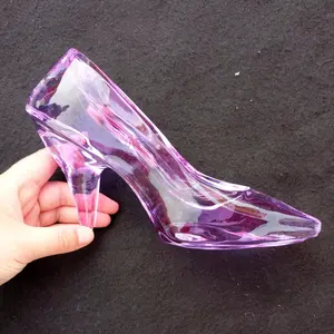 Personalizado Sapatos de Cinderela sapatos de vidro Sapatos De Cristal De Vidro para cinderela