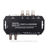Convertidor de datos de audio y vídeo, componente compuesto a SDI HDMI, DVI, VGA, s-vídeo, CVBS, YPbPr, venta directa de fábrica