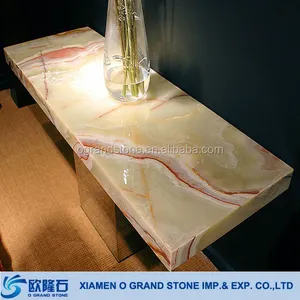 Chinese Beautiful Artificial Onyx Jade Slabs