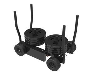 Palestra fitness al coperto di formazione del corpo sledge hammer con pneumatici