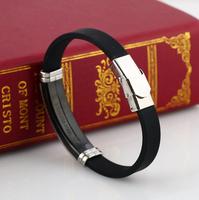 Bracelet en Silicone Gravé sur Mesure de Haute Qualité en Acier Inoxydable avec Motif Gecko