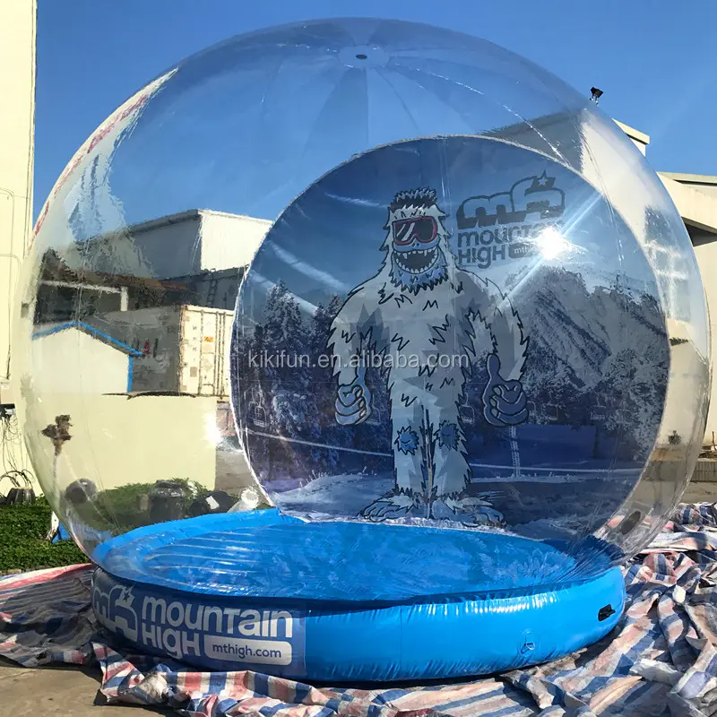 Customized design Inflatable snow globe with free blower for sale