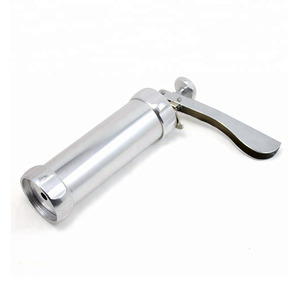 Vente flash en ligne Nouveau produit Outil de pâtisserie 20 moules à pression 4 embouts décoratifs et manuel Moule à biscuits en alliage d'aluminium <span class=keywords><strong>Pistolet</strong></span> à pression - Product Image 4