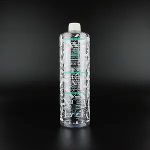 Bottiglia chimica lavastoviglie bottiglia in PET da 1 litro con tappo a vite bottiglia detergente serigrafia ecologica trasparente