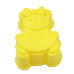 Silicon ours <span class=keywords><strong>moule</strong></span> forme <span class=keywords><strong>silicone</strong></span> gâteau moules pour la cuisson - Product Image 2
