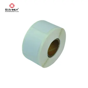 Blanco en blanco etiquetas adhesivas Zebra 4x6 rollo de etiqueta de papel térmico
