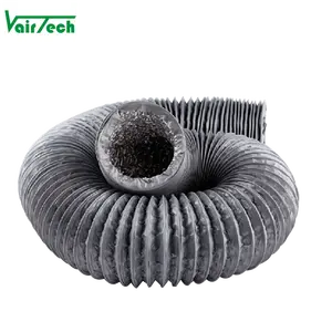 Hvac system ventilation pvc breathing spiral flexible air hose duct pipe