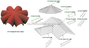 <span class=keywords><strong>Tegole</strong></span> Moderne Personalizzate Tipo Roma in Metallo Rivestito in Pietra, Materiali da Costruzione per Tetti in Lamiera Zincata con Pietra Colorata - Product Image 4