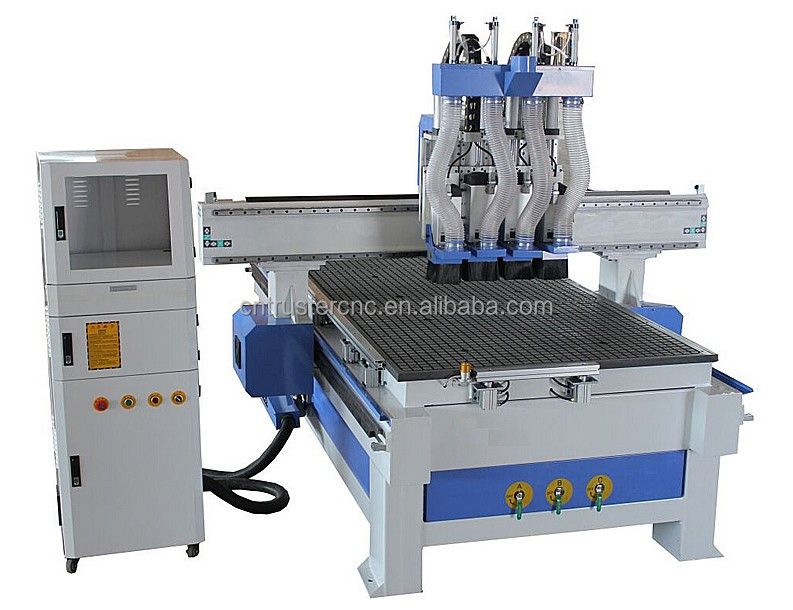 Husillo múltiple 4 eje 3D madera CNC Router para madera estatua ilustraciones escalera de madera barandilla máquina de grabado