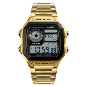 Bán buôn Kỹ Thuật Số Đồng Hồ Đeo Tay Skmei 50 m Không Thấm Nước Tập Thể Dục Thể Thao Thông Minh Xem Pedometer - Product Image 3