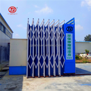 Açık geri çekilebilir sprey boyama kabini su perdesi ile - Product Image 1