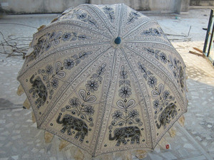 Collection de parapluies de jardin indiens faits à la main conception décorative colorée en métal beaux parapluies pour les comptoirs de caisse - Product Image 2