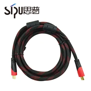SIPU 1.4 v hdmi câble 30awg-24awg ccs al feuille avec deux ferrite et nylong bouclier 24 k or se connecte hdmi