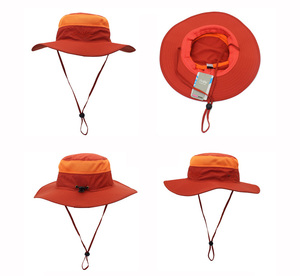 Sombrero de pesca flexible personalizado, gorra para hombre, sombreros de cubo Boonie con cuerda - Product Image 4