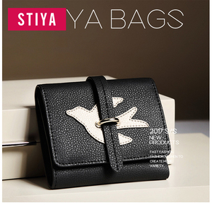 Personnalisé sac à main minimaliste biplier Slim Lady <span class=keywords><strong>bourse</strong></span> d'<span class=keywords><strong>argent</strong></span> véritable portefeuille <span class=keywords><strong>en</strong></span> cuir - Product Image 5