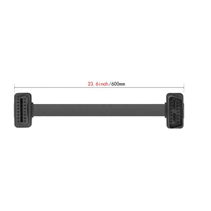 Mais recente chegada e alta qualidade <span class=keywords><strong>OBD2</strong></span> 16 pinos Macho para Fêmea cabo de extensão Plana com fichas completas