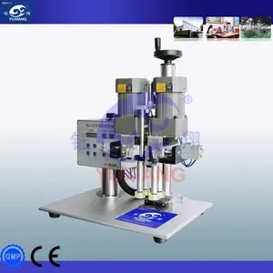 Yuxiang parafuso de garrafa de vidro semi-automático, máquina de vedação de plástico