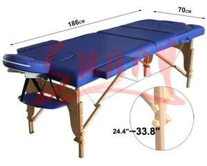 Folding massage table, portable waxing massage bed, spa beauty furniture