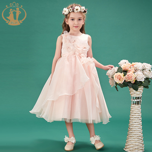 Agile Bambini <span class=keywords><strong>Damigella</strong></span> D'onore Del Merletto Delle Ragazze del Vestito Per La Cerimonia Nuziale Vestiti Da Partito di Sera Della Ragazza Lungo Costume Della Ragazza Della Principessa Abiti Da 6 A 14 anni di - Product Image 2