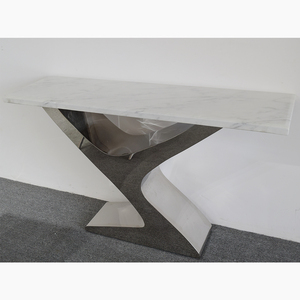 Y01 Modern Luxury <strong>Marble</strong> Top <strong>Console</strong> <strong>Table</strong> Buffet <strong>Table</strong> - Product Image 1