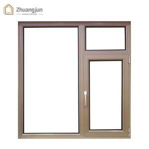 Fenêtre à battant en alliage d'aluminium, design moderne, isolation thermique, insonorisation, style à ouverture battante, dotée <span class=keywords><strong>de</strong></span> <span class=keywords><strong>double</strong></span> <span class=keywords><strong>vitrage</strong></span> trempé - Product Image 1