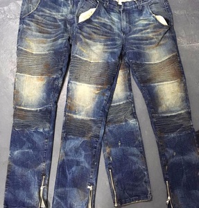 Jeans OEM avec patchs roses, créez vos propres jeans, marchés de jeans de Guangzhou, pantalons à Londres, jeans délavés à l'acide 0158 - Product Image 6