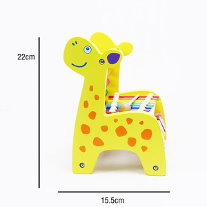 Montessori đồ chơi Xylophone Harp đồ chơi bằng gỗ dễ thương deer shape harp - Product Image 3