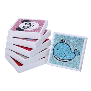 Mini Marco Blanco <span class=keywords><strong>de</strong></span> 15*15CM, Juguete Educativo, Nuevo, Pintura <span class=keywords><strong>de</strong></span> Diamantes 3D DIY, Lucha <span class=keywords><strong>de</strong></span> Toros, para Niños - Product Image 5