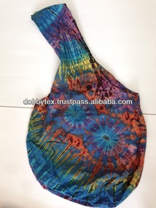 ไทยทำด้วยมือผูกย้อมฮิปปี้/Boho ถุงผ้าฝ้าย - Product Image 1