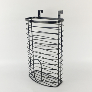 Panier suspendu au-dessus de la porte du placard, poubelle ou panier de rangement pour la cuisine - Noir F0204, F0204-1 - Product Image 5