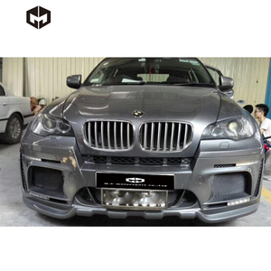 In fibra di vetro paraurti anteriore posteriore cofano minigonne laterali passaruota alare LED scarico HMStyle Body Kit per <span class=keywords><strong>BMW</strong></span> <span class=keywords><strong>X6</strong></span> <span class=keywords><strong>E71</strong></span> - Product Image 4