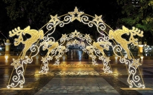 Arco de <span class=keywords><strong>luces</strong></span> de renos navideños - Product Image 2