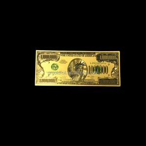 Coleccionable moneda real holder ee.uu. millones dólar impresión lámina de oro de billetes - Product Image 4