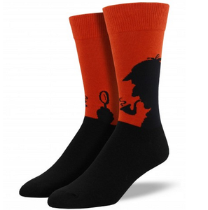Amazing Sherlock patrón OEM hombres y mujeres calcetines de algodón acogedor - Product Image 1