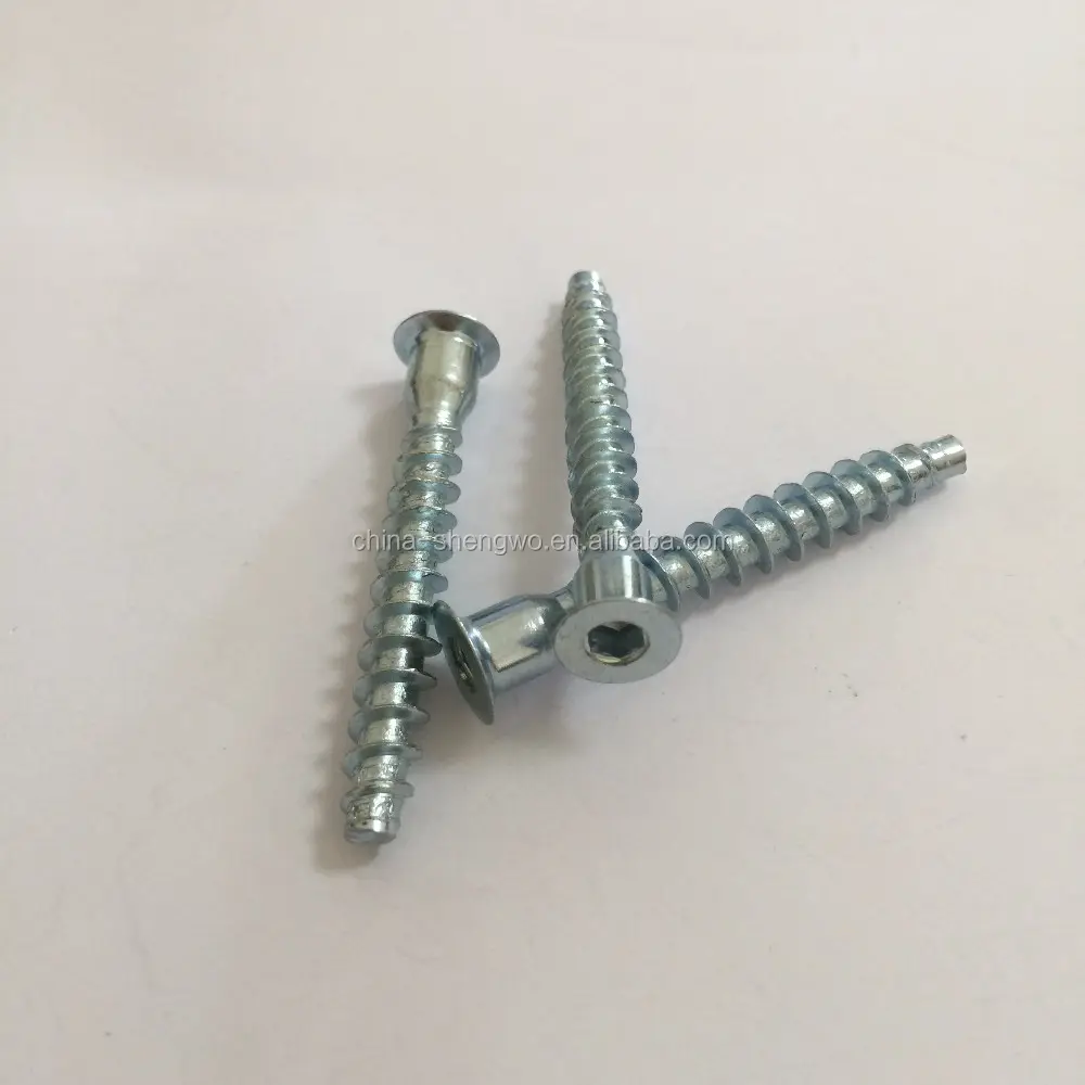 Hex socket Euro screws for furniture