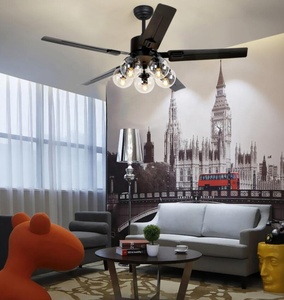 China Factory Newly Launched 52 Inch Modern Design Low Power Consumption Energy Star Black Color Artist Fancy <strong>Ceiling</strong> <strong>Fan</strong>