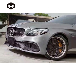 Ailettes pour pare-choc avant en Fiber de carbone, accessoire de voiture, Mercedes benz classe <span class=keywords><strong>C</strong></span> W205 C63 AMG coupé Sedan - Product Image 5