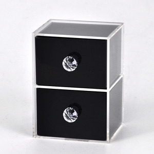 กล่องลิ้นชักเก็บเครื่องประดับทำจากอะคริลิกใสพร้อมที่จับ - Product Image 2