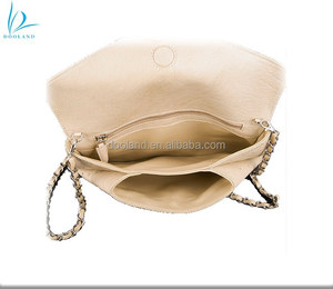 लक्जरी डिजाइनर वास्तविक शुतुरमुर्ग चमड़े देवियों क्लच बैग - Product Image 4