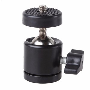 Mini <span class=keywords><strong>rotule</strong></span> pivotante à 360 degrés 1/4 ''et 3/8'' vis <span class=keywords><strong>pour</strong></span> trépied de caméra monopode Studio - Product Image 3