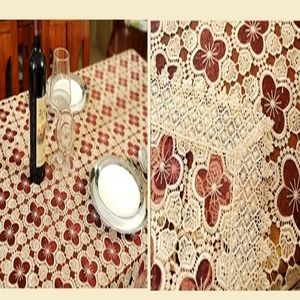 <span class=keywords><strong>Tovaglia</strong></span> Vintage in <span class=keywords><strong>Pizzo</strong></span> Floreale Bordeaux, Copritavolo Decorativo per Matrimoni, Banchetti, Hotel <span class=keywords><strong>e</strong></span> Ristoranti - Product Image 6