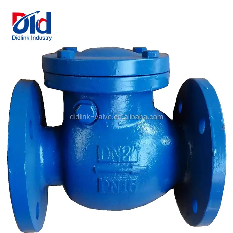 Fitting Cast Iron 2 Inch PN16 Pressure Ball Float Double Flanged Flapper Type Swing For Water Supply Check Valve