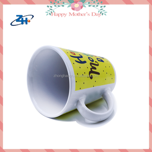 Calcomanía amarilla Diseño V Taza <span class=keywords><strong>de</strong></span> café <span class=keywords><strong>de</strong></span> cerámica <span class=keywords><strong>para</strong></span> el regalo del Día <span class=keywords><strong>de</strong></span> la madre Taza <span class=keywords><strong>de</strong></span> regalo - Product Image 4