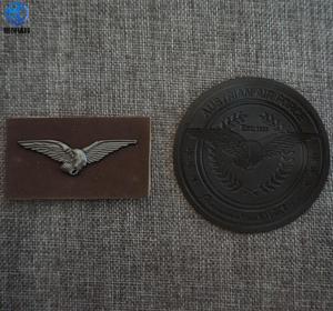 <span class=keywords><strong>Marca</strong></span> personalizada de metal águila logo de cuero de etiquetas para la <span class=keywords><strong>ropa</strong></span> - Product Image 3