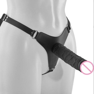 Arnés Enorme con Correa, Consolador Realista de Silicona con Cinturón Negro <span class=keywords><strong>y</strong></span> Juguetes Sexuales con Correa - Product Image 2
