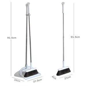 नि: शुल्क नमूने सफाई घर Escobas झाड़ू और Dustpan सेट