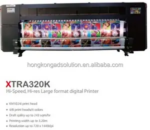 Flora solvent large format printer on KM1024i printheads XTRA320K-i